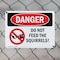 Signmission Do Not Feed The Squirrels!, 14 in W x Rectangle, Plastic OS-2PACK-DS-P-1014-L-1784 - alternate 3